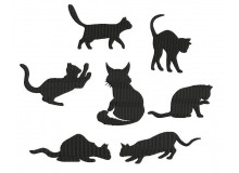 Stickserie - Katze Silhouette Vol. 2